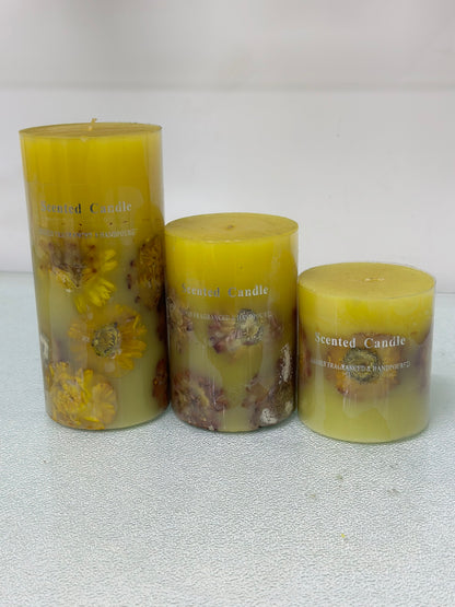 Dried Flower Candles